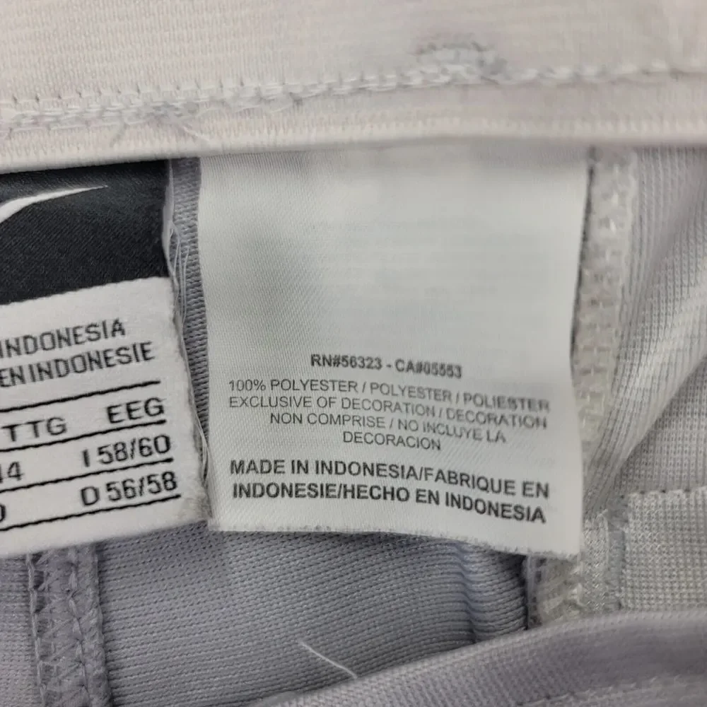 Nike Pants Mens XXL‎ Gray Baseball Cuffed Swoosh Logo Outdoors High Rise